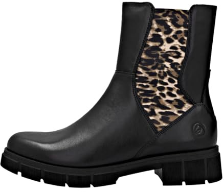 Remonte D2S70-00 Schlupfstiefel Glattleder Damen in schwarz