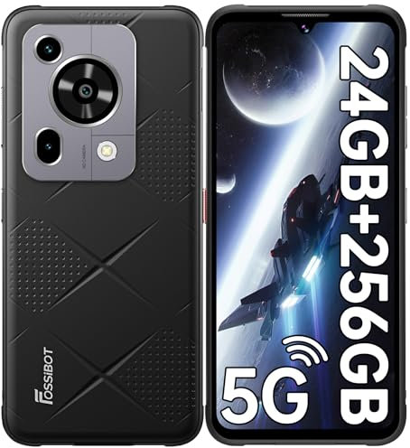 FOSSIBOT F112 PRO (2025) Rugged Phone Unlocked 5G - 24GB RAM+256GB/1TB ROM Cell Phone, 6.88''Display, 7150mAh Battery Smartphone, 50MP Camera, Android 14 Dual SIM Phones, IP68/IP69K/NFC/GPS/T-Mobile