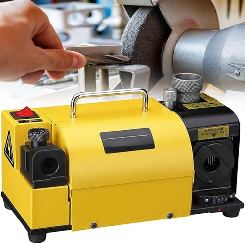 Drill Bit Sharpener –Professional Drill Bit Sharpening Tool Machine, with 11 Collects and Angle Adjustable 3-13mm(15mm) Grinding Sharpening Machine CNC Router Bit Sharpener