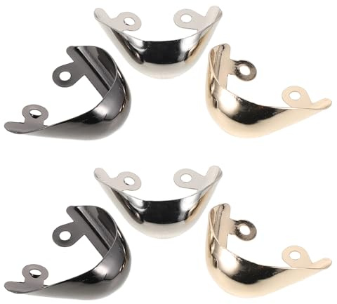 SHERCHPRY 3 Paar Metall Zehenkappen für High Heels 3,5 X 2,5cm Absatzspitzenschutz für Damenschuhe Strapazierfähig Einfache Anbringung Geeignet für Formelle Anlässe
