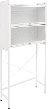 Kanbihao Étagère de machine à laver - Largeur : 70 cm - Étagère de rangement sur machine à laver - Blanc moderne - 3 étages - Autonome - Pour salle de bain, buanderie, balcon, famille - 70 x 25 x 167
