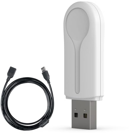 CYCPLUS ANT+ USB Receiver Stick, 3M Extension Cable, Adapter Dongle | For Zwift, Garmin, Suunto & PerfPRO Studio, Compatible with Garmin Forerunner 310XT/405/410/610/910XT, Wireless ANT+
