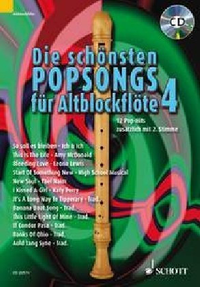 Die schönsten Popsongs für Alt-Blockflöte: 12 Pop-Hits. Band 4. 1-2 Alt-Blockflöten. Ausgabe mit CD. von Uwe Bye (9. März 2009) Taschenbuch