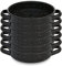 Menax - Cazuela Mini - Paellera Mini en Acero Vitrificado - Set de 6 - Diámetro 18 cm