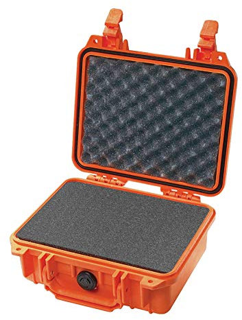 Pelican 1200 Camera Case With Foam (Orange)