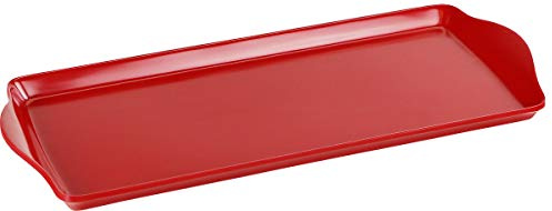 Reston Lloyd Calypso Basics by Melamine Tidbit Tray, Red