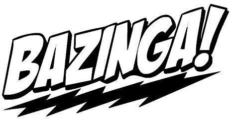 NetSpares Plott Aufkleber Bazinga Sticker Shocker Tuning Autoaufkleber Fun Dub Gag
