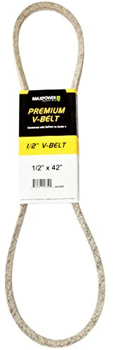 MAXPOWER Keilriemen 347485, Kevlar verstärkt, 1/2 x 42 - 4L420 - Aussenlänge L(a) 1070 mm, Beige