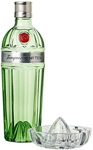 Tanqueray Ten London Gin Limited Editon mit Kristall-Zitronenpresse und Geschenkverpackung (1 x 0.7 l)