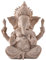 MagiDeal Sandstone Ganesha Buddha Figur Elephant Statue Sculpture Handmade Figurine