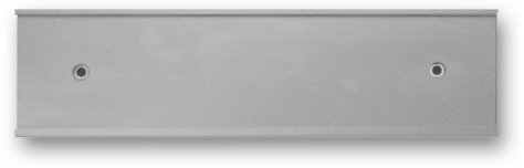 10 x 2 Wall or Door Nameplate Holder with Clear Plastic Insert - Pack of 10 (Silver)