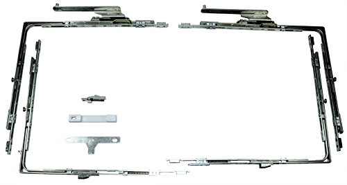 GU Schiebetür Beschlags Set 966 PSK 13mm Nutlage DIN Links (2x Eckumlenkung, 2x Schere 38742 LS, 1x Kupplung 9 30111,1x Fehlbedienungssicherung)