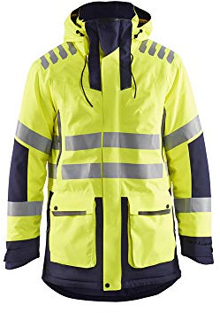 Blaklader 446919213389 Winterparka, High Vis Gelb/Marineblau