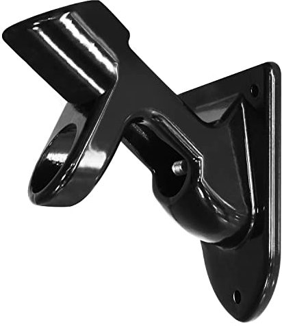 Anley Two-Position Flag Pole Holder | Mounting Bracket with Hardwares - Made of Aluminum Alloy - Strong and Rust Free - 1 Inner Diameter (Black)