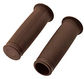 Griffgummi - Set für Simson SR1 SR2 KR50 Spatz ballig, BRAUN, Deutsche Produktion