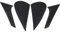adesivo tanica moto z800 + Coppia adesivi antiscivolo per ginocchiere per serbatoio gas per moto antiscivolo per Z800 13-16