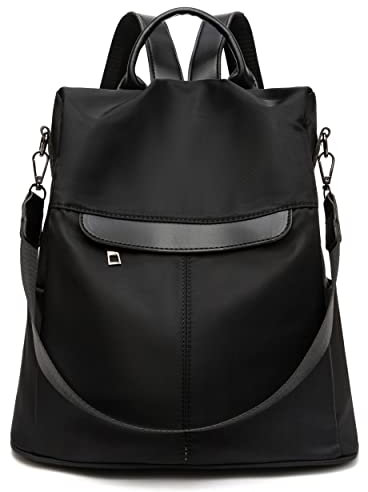 SPEEDEVE Damen Rucksack wasserdichte Anti-Diebstahl Schultertasche,B0299-schwarz