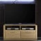 Lowboard Anriel Board Eiche Bianco 124x50x51cm TV-Element TV-Boar TV-Schrank Stauraumschrank Kommode Standschrank Beistellschrank Fernsehschrank