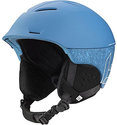 Bollé Unisex – Erwachsene Synergy Skihelme, Yale Blue Matte, 54-58 cm