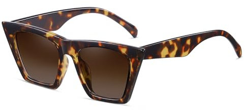 SHEEN KELLY Elegante Cat-Eye Sonnenbrille mit polarisierten Gläsern im Retro-Stil für Männer und Frauen, klare Sicht, UV400 Schutz