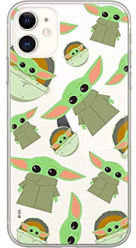 ERT GROUP Handyhülle für Apple Iphone 11 Original und offiziell Lizenziertes Star Wars Muster Baby Yoda 006 optimal an die Form des Handy angepasst, teilweise transparent