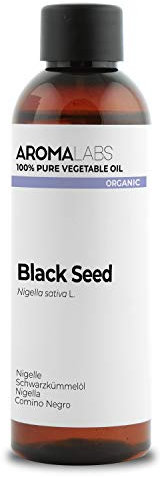 ORGANIC - BLACK SEED Oil - 100mL - 100% Pure, Natural, Cold Pressed and AB Certified - AROMA LABS (French Brand)