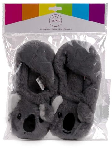 Puckator Warm74 Zapatillas calefactoras, Algodón/Semillas de Lavanda/Poliéster/Trigo, Multicolor, Talla única