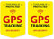 GPS Tracking Aufkleber 2 Stück für Fahrrad Mountainbike Trekking Bike Sticker Wetterfest UV-Beständig