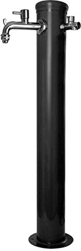 Fontaine de jardin avec double robinet Belfer 42/ARRA Anthracite