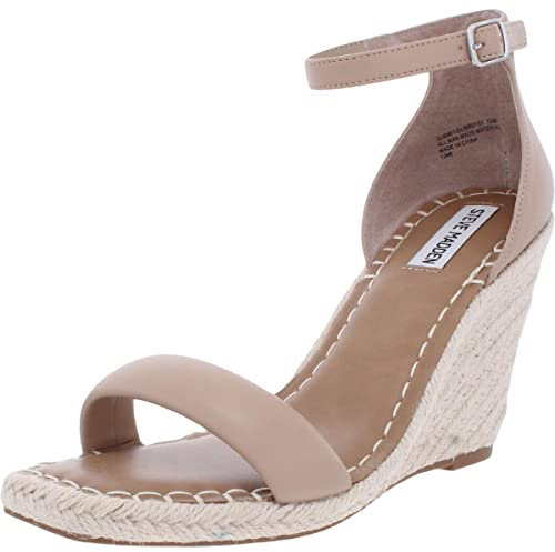 Steve Madden Women's Submit Wedge Sandal, Blush, 39 EU