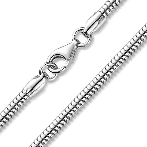 Materia Collier Silber 925 Damen Halskette 50cm 3mm breit K57-50