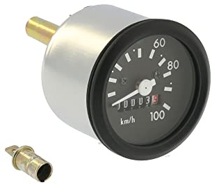 Tachometer Ø60mm bis 100km/h, mit Beleuchtung und Blinkkontrolle - für Sims