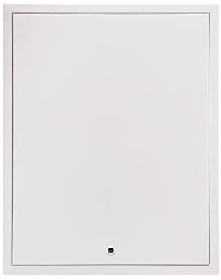 Insulated Loft Hatch 550mm x 700mm with U-Value of 0.034 W/m2K. Metal Yet Lightweight Indoor Hinged Loft Access Door, Drop Down Attic Opening Panel with Tee Key Included