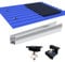 TEOV Solarmodul Alu Halterung, Montageschiene Solarmodule Panel Befestigungsschiene Trapezblech Dachhalterung, Profil 20CM Schiene Mittelklemme Endklemme Schwarz 30-35MM Befestigungs-Set for 2 PV