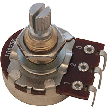Brennt 25k Potentiometer (für aktive Tonabnehmer)