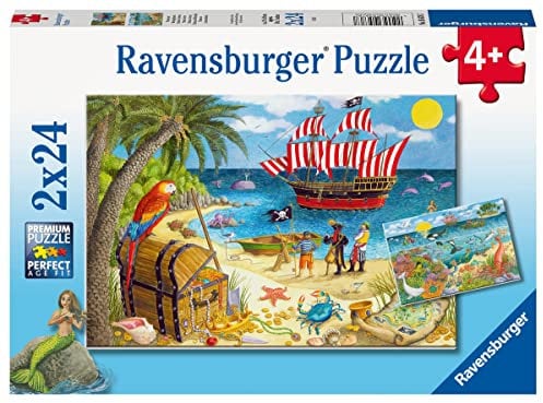 Ravensburger Pirate & Mermaids Jigsaw Puzzles for Kids Age 4+