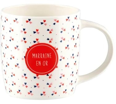 DLP Mug LEMAN (+ boîte) modèle Marraine en or - Derrière la porte