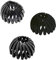 Pamtns Dutt Haarspange 3 Stück Vogelnest Haarspangen Damen Kunststoff Krallen Clips Pferdeschwanz Halter Haarklammern Haarnadel Große Haarclips Haargreifer Haarschmuck Damen Schwarz