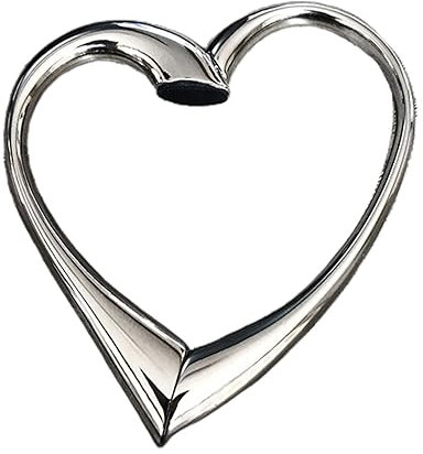 WaTudouYe Appendiborse a cuore Appendiborse portatile per tavolo e viaggio Elegante gancio per borsa resistente Gancio per borsa unisex in lega di zinco