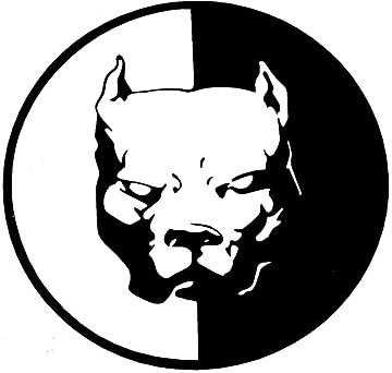 BESPORTBLE Self Adhesive Pitbull Car Decal Wasserdichtes Autoaufkleber Für Laptop Fenster Und Wand Für Fahrzeuge Motorräder Und Trucks Schwarz