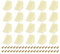 uxcell 50Pcs 90 Degree Plastic Corner Braces with Cover Cap, 17.2x21x21mm Nylon Shelf Right Angle Brackets with Screws for Cabinets, Cupboards (Beige Yellow)