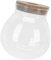 SUPVOX Jarrón De Escritorio con Forma De Pecera De Cristal con Tapa De Corcho Terrario para Pecera Globo Florero Centro De Mesa Jarrón Redondo Macetero De Burbujas Transparente para