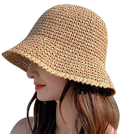 Fischerhut Männer Schwarz Damen-Criss-Pferdeschwanz-Mütze, Baseballkappe, hohe Messy-Bun-Ponycap-Hüte, schnell trocknende Mütze Fischerhut Damen Fell (Khaki, M)