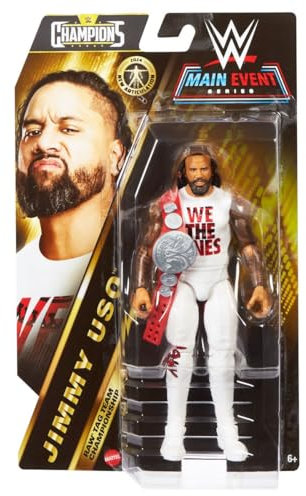 WWE Main Event Series Champions - Gelenkfigur 15 cm - Jimmy Uso Figuren + Gürtel