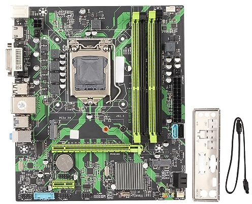 B75 HM Desktop-Motherboard, LGA 1155 4 DDR3 6 Gbit/s SATA M.2 NVME ATX Motherboard für Core I7 I5 I2, für E3/V1/V2, PCIe X16 X1, SATA 3.0 X 1, VGA, DVI, HDMI
