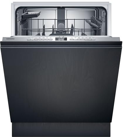 Siemens SN63EX22AE, iQ300 - Lavastoviglie intelligente, completamente integrata, 60 cm, XXL Made in Germany, cestino portaposate, extra silenzioso, varioSpeed, apertura della porta, tripla rackMatic,