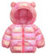 Baogaier Giubbotto Bambini Invernale, Bambina Rosso Rosa Antivento Cappotto Inverno Impermeabile Giubbotti con Cerniera Tasche Leggero Caldo Outwear Ragazzi Vestiti Bimba Bimbo 3-4 Anni