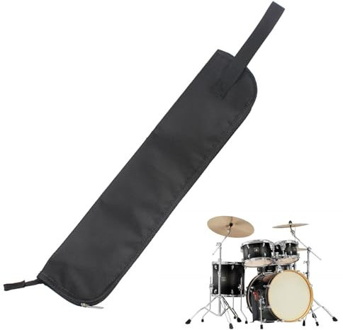 Wasserdicht Drumstick Tasche,Drum Case,Trommelstocktasche,Drum Stick Aufbewahrungstasche,Drumstick Tragbare Handtasche,Drumstick Case,mit Griff,zur Aufbewahrung Hängende Tasche Drumstick,Schwarz
