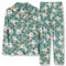 Negligee Damen Pyjamas Frauen Und Winter Langarm Weste Anzug Hose Plus Größe Service Handtuch-Poncho Set Schlafanzug Frauen Sexy (Green, L)