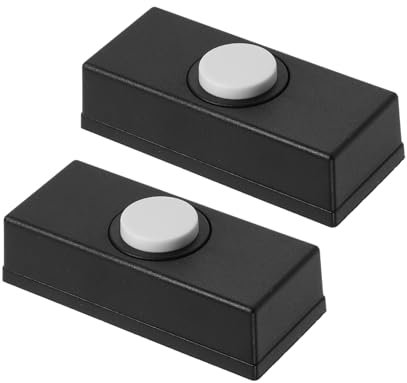 FOYTOKI 2pcs Vintage Wall Mounted Doorbell Switch Door Bell Push Buttons for Home Garage Material Retro Design for Decor and Function